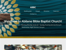 Tablet Screenshot of abilenebaptist.com